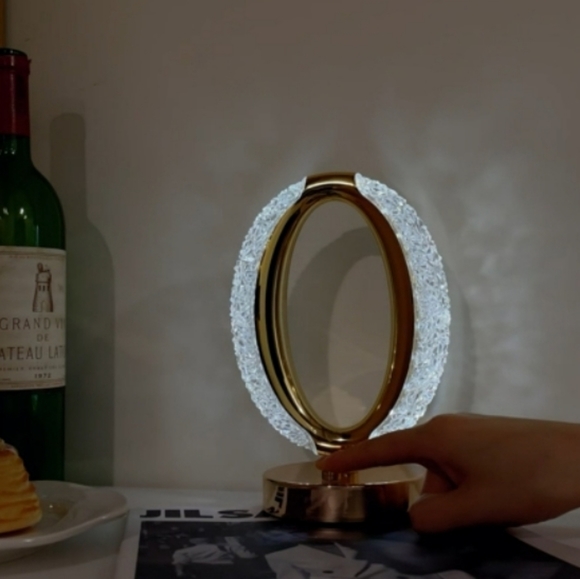 𝅺touch Control Crystal Table Lamp, 3 Color Changing Touch Contr… - Picture 7 of 12